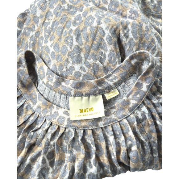 Maeve by Anthropologie size XXSmall P leopard print top - Picture 6 of 6